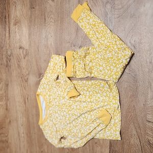 Little sleepies golden poppies 5/6 kids pajama set great condition